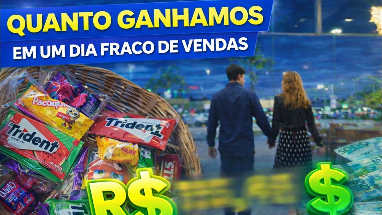 QUANTO GANHAMOS EM UM DIA FRACO DE VENDAS?! 💸🍬