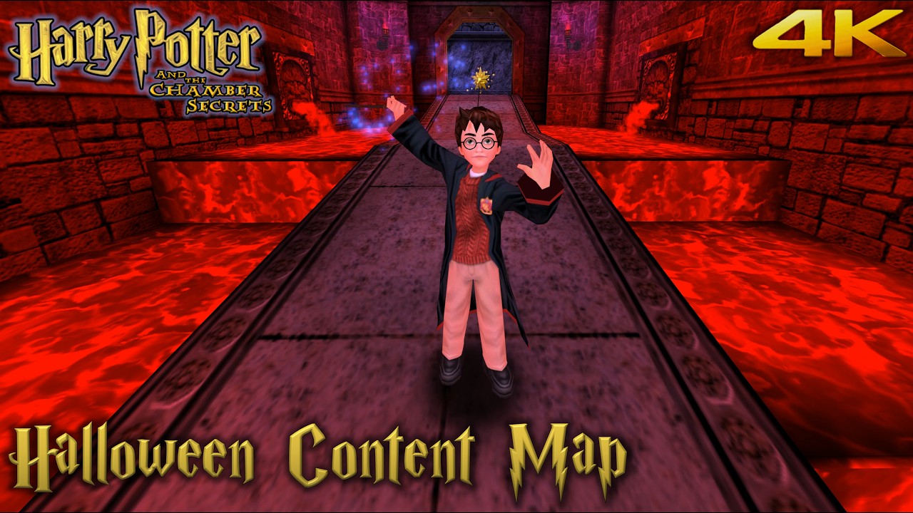 Harry Potter and the Chamber of Secrets PC Mods - Halloween Contest Map - Walkthrough (4K)