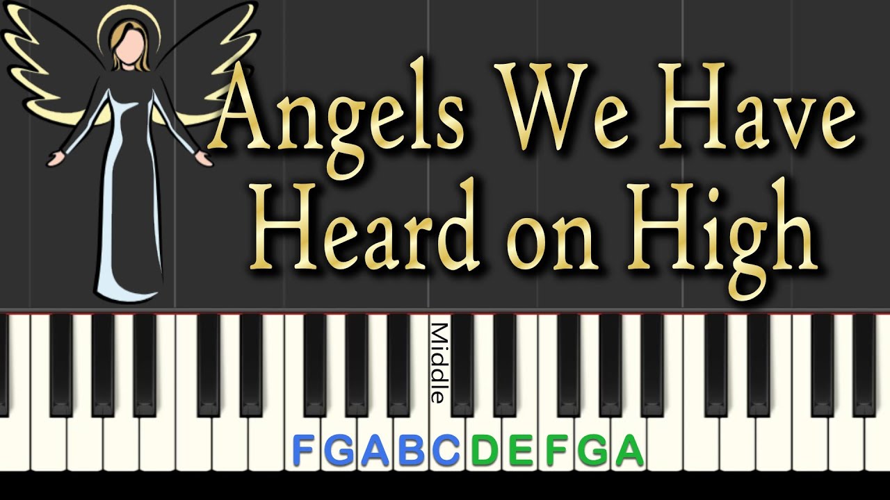 EASY Christmas Piano Tutorial: Angels We Have Heard on High, play along with the band!