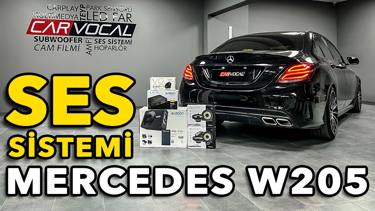MERCEDES W205 C SERİSİ SES SİSTEMİ | FOCAL & AUDISON
