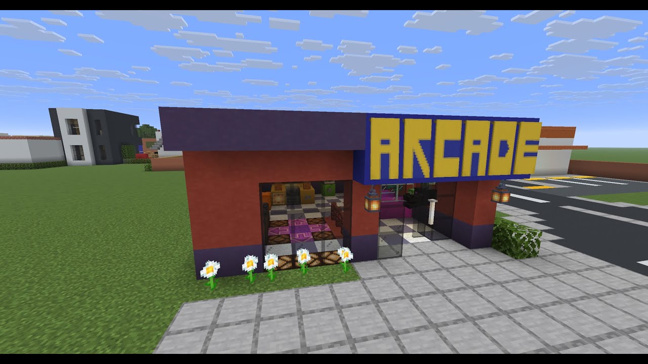 Building arcade in minecraft