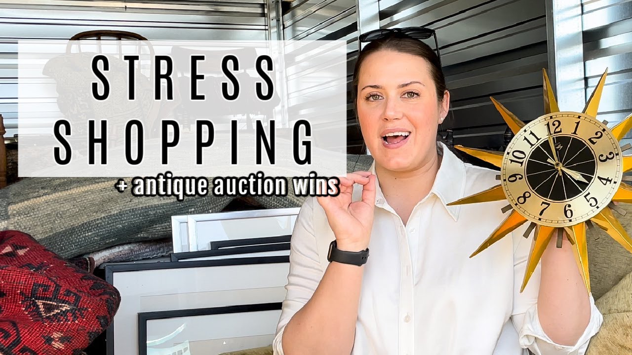 Vintage Shopping to Relieve Stress + Antique Auction Wins
