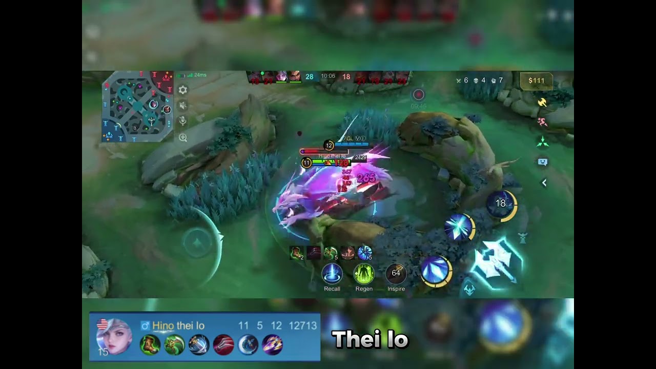 #mobile legends.  play miya    Solo kill 11