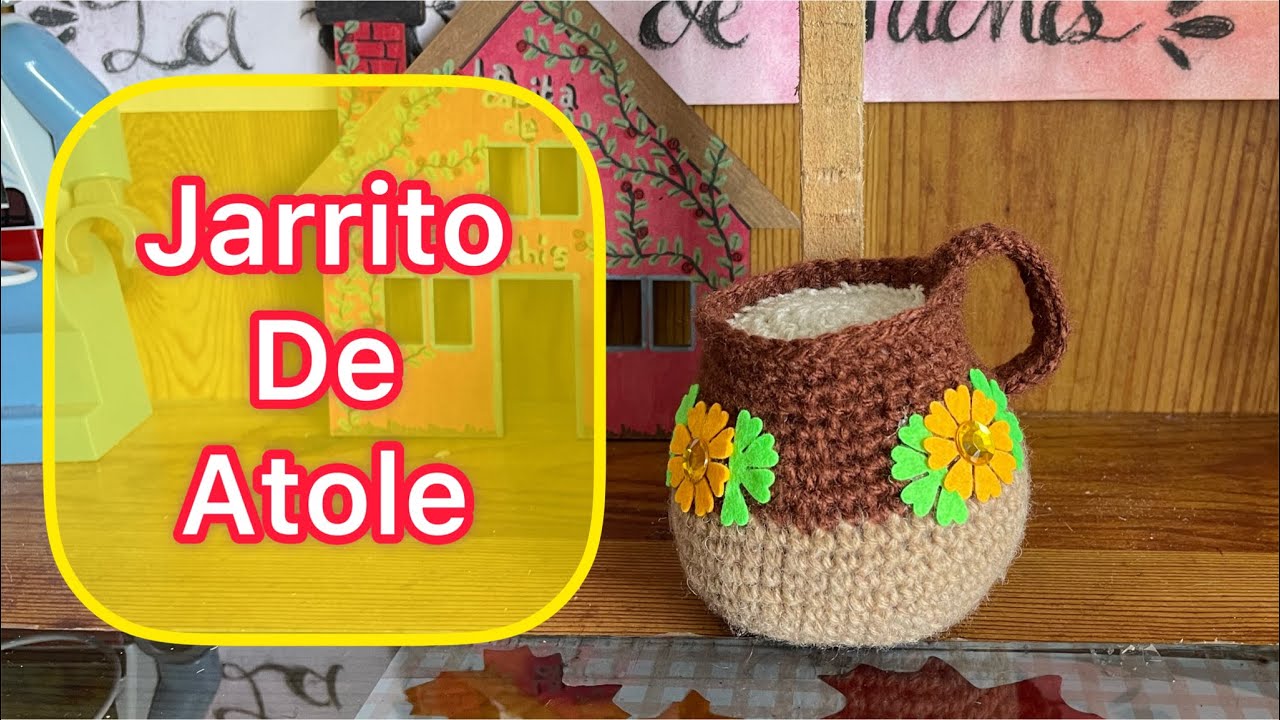 Como tejer JARRITO DE ATOLE Amigurumi paso a paso tutorial crochet