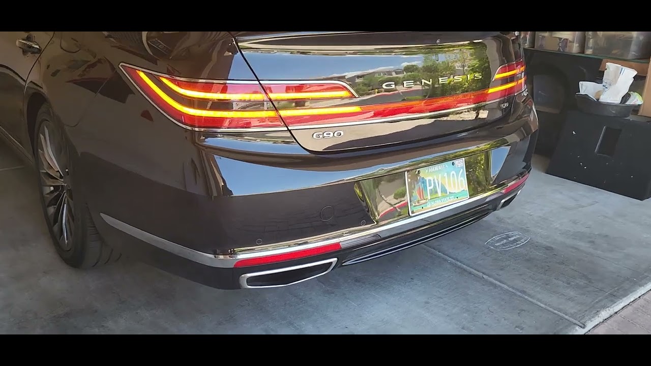 2020 Genesis G90 V8 resonator delete modified exhaust