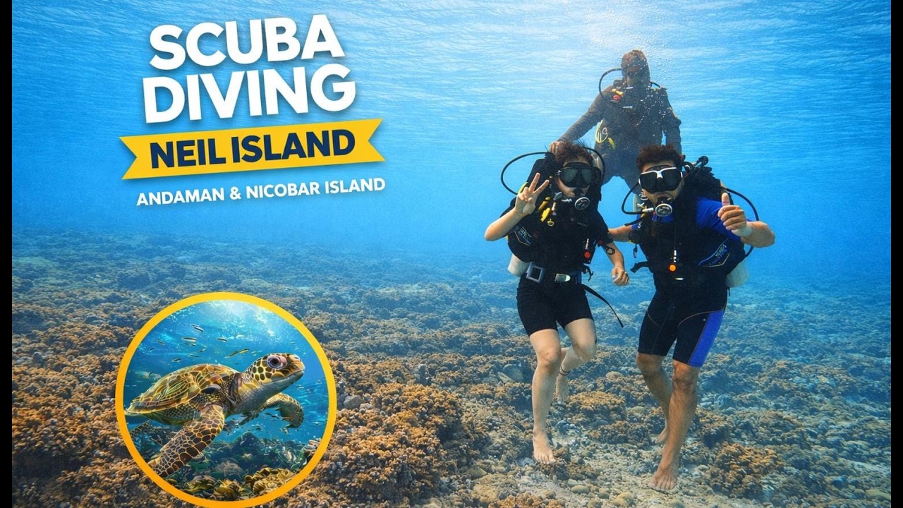 My First Scuba Diving Experience at Neil Island | Unreal Andaman Waters!