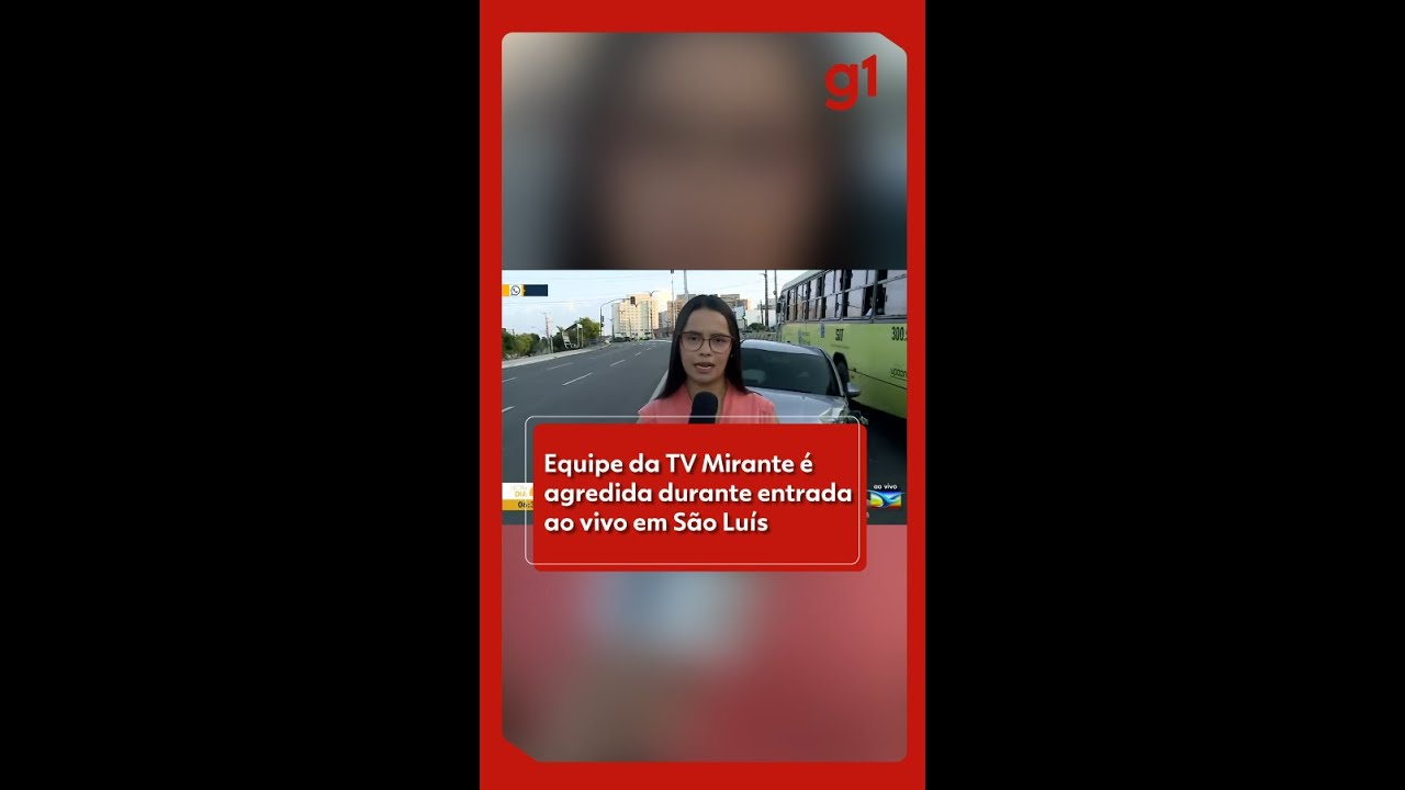 Equipe da TV Mirante &eacute; agredida durante entrada ao vivo em S&atilde;o Lu&iacute;s #g1 #noticias