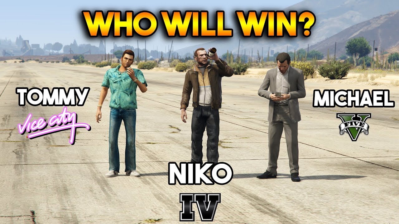 GTA : MICHAEL VS TOMMY VS NIKO (WHO WILL WIN?)