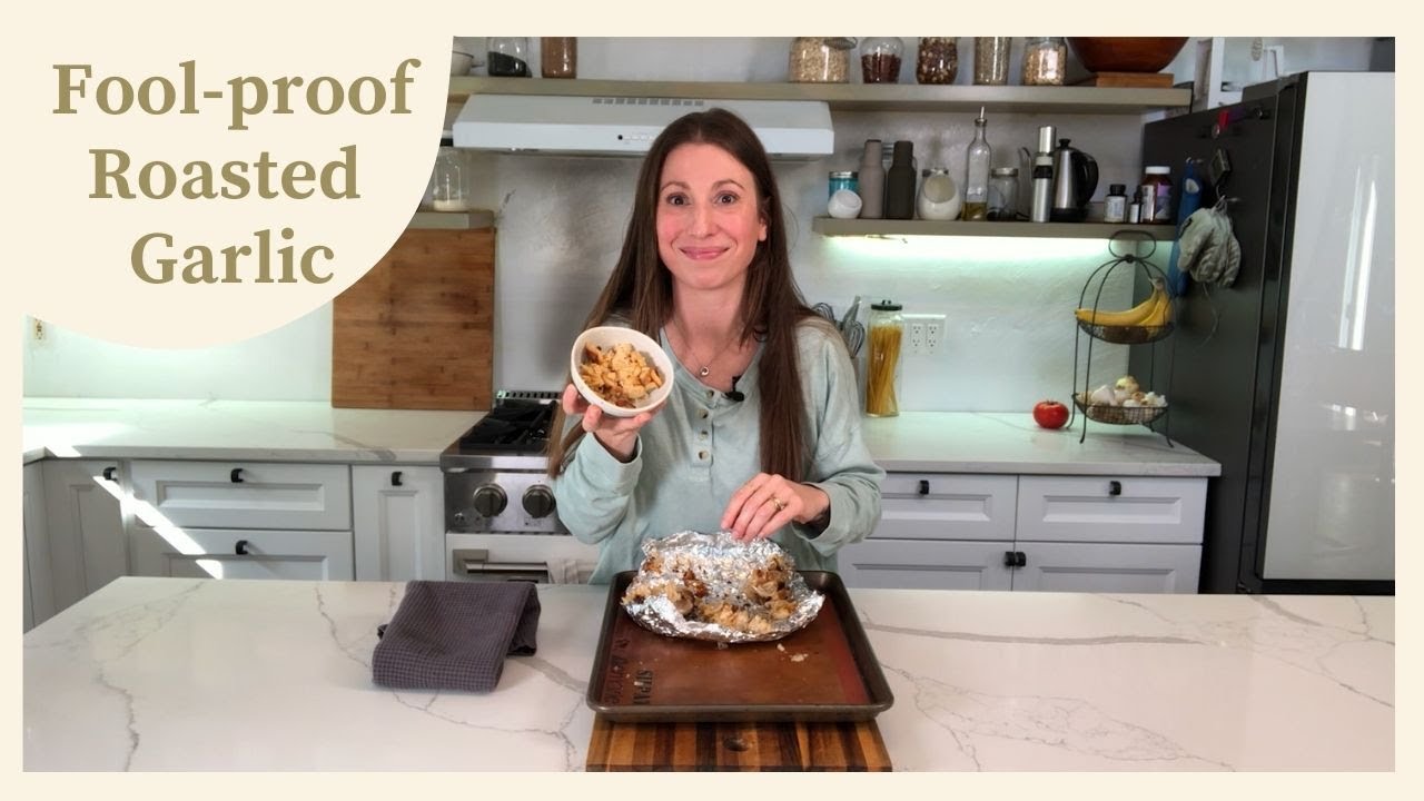 How to make perfect roasted garlic! {Only 3 Ingredients}