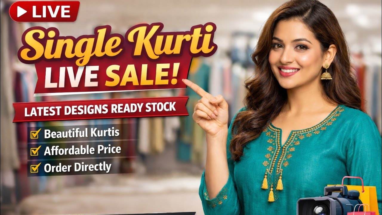 Kurti Live Sale 🔥 Single Kurti Collection | Best Price Today#youtubeshorts #trending #viral #shorts