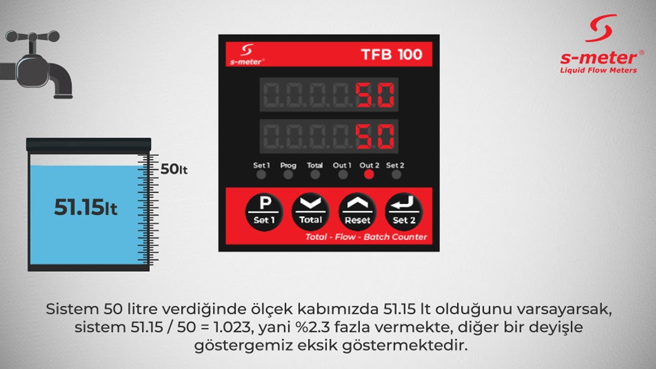 TFB 100 - Kalibrasyon Değeri Ayarlama