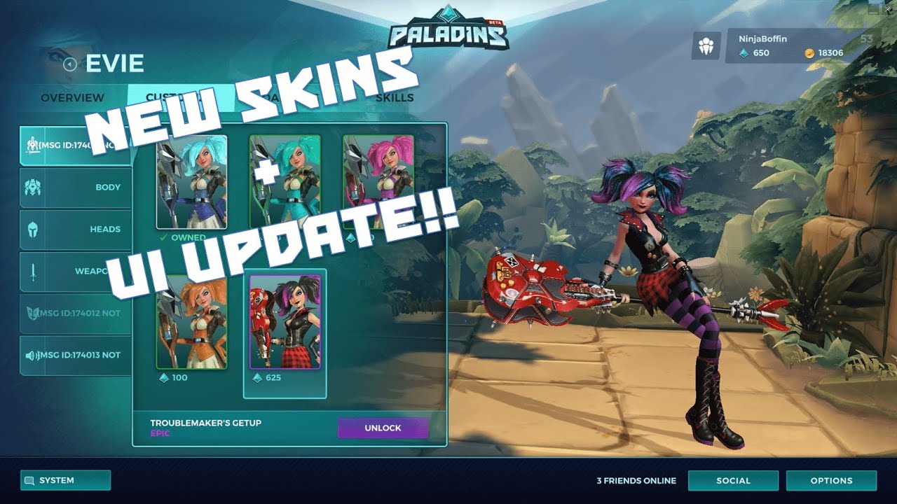 All the new Skins in Paladins OB34 (PTS Footage)