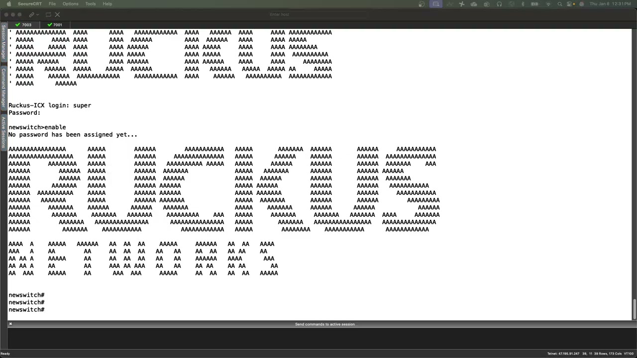 RUCKUS ICX — Настройка баннеров MOTD и EXEC