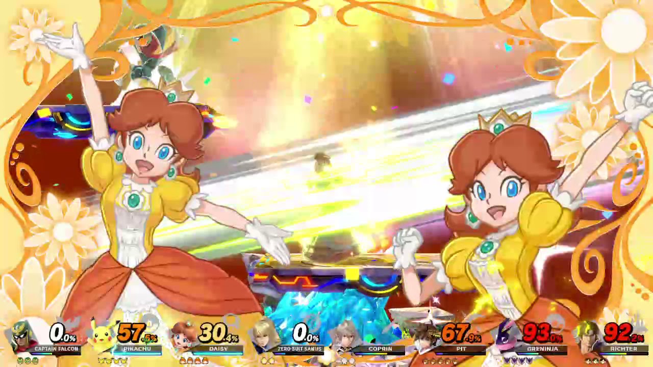 Super Smash Bros Ultimate 8 Player CPU Battle on Battlefield