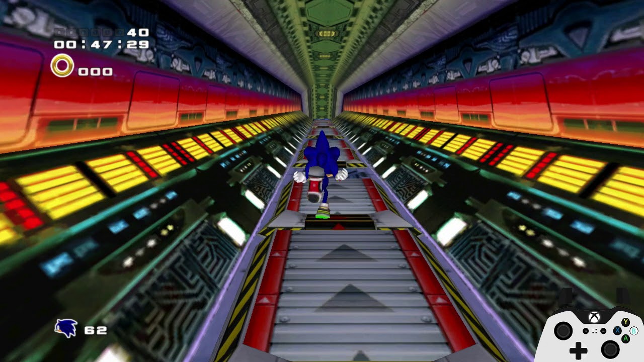 Sonic Adventure 2 - Final Rush M1 skipless speedrun in 1:53.25