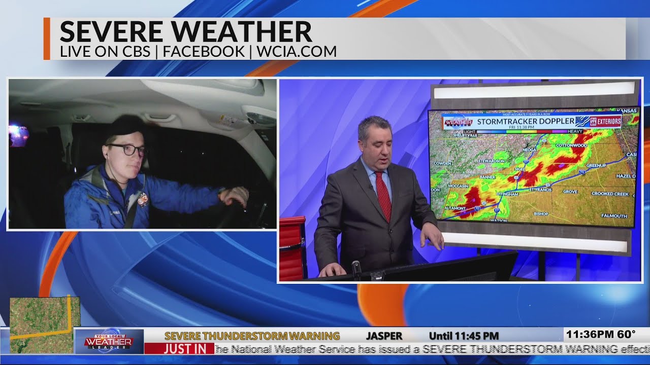 WCIA Severe Weather Coverage - 12/10/21 11:30p-12:20a