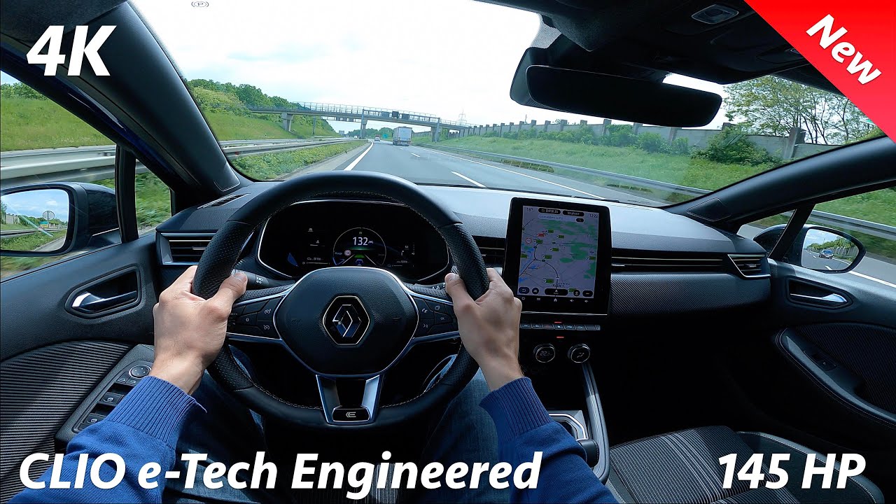 Renault Clio 2023 POV Тест-драйв в 4K (полный гибрид e-Tech Engineered 145)