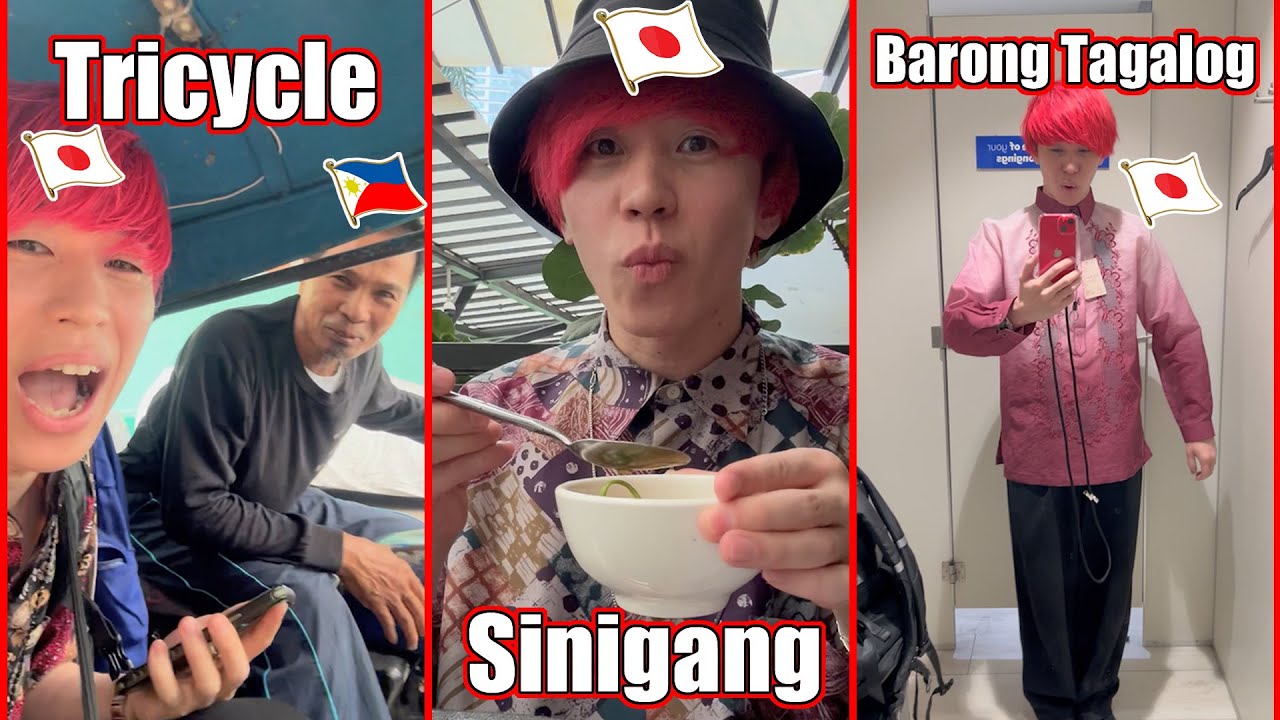 Japanese guy was impressed by the Sinigang he had in the Philippines for the first time!!