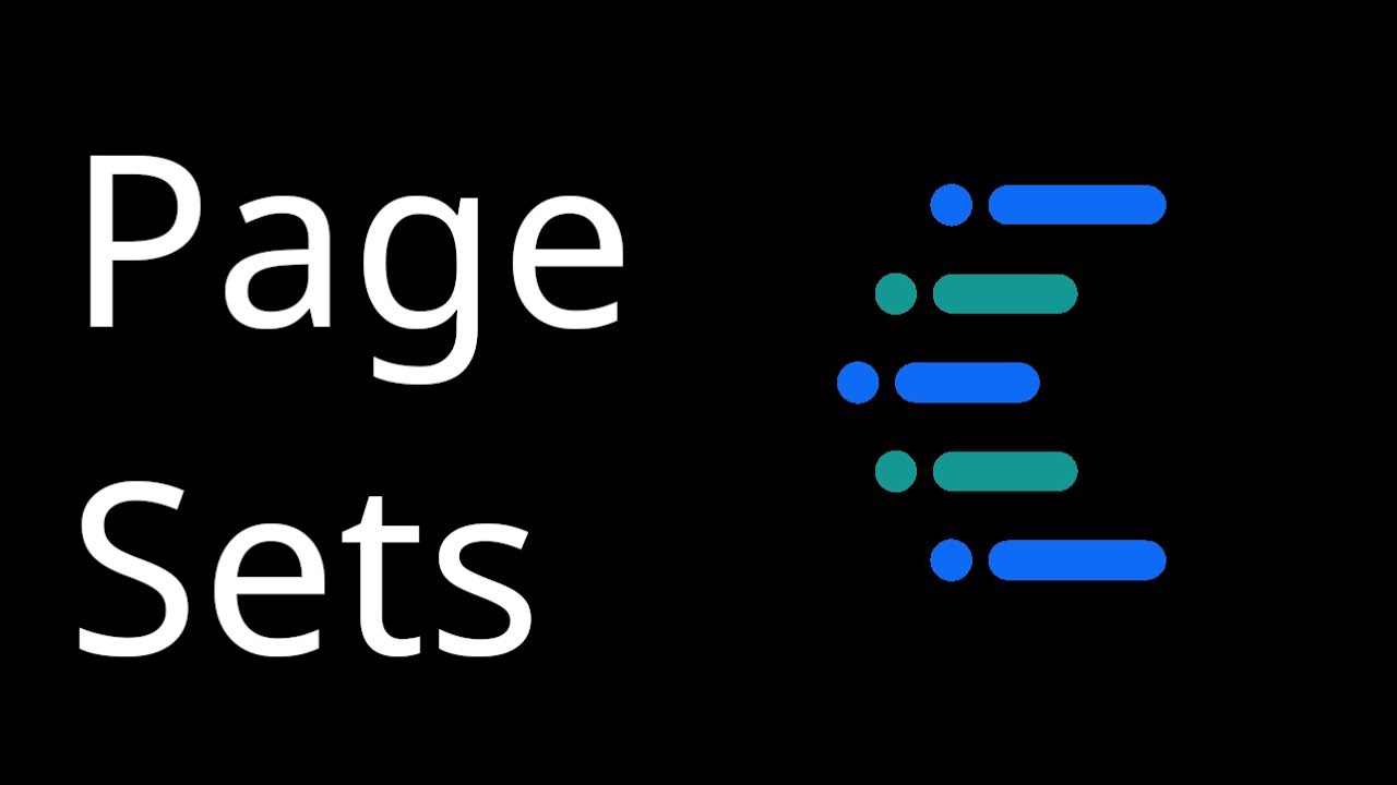 Page Sets in Cognos Analytics