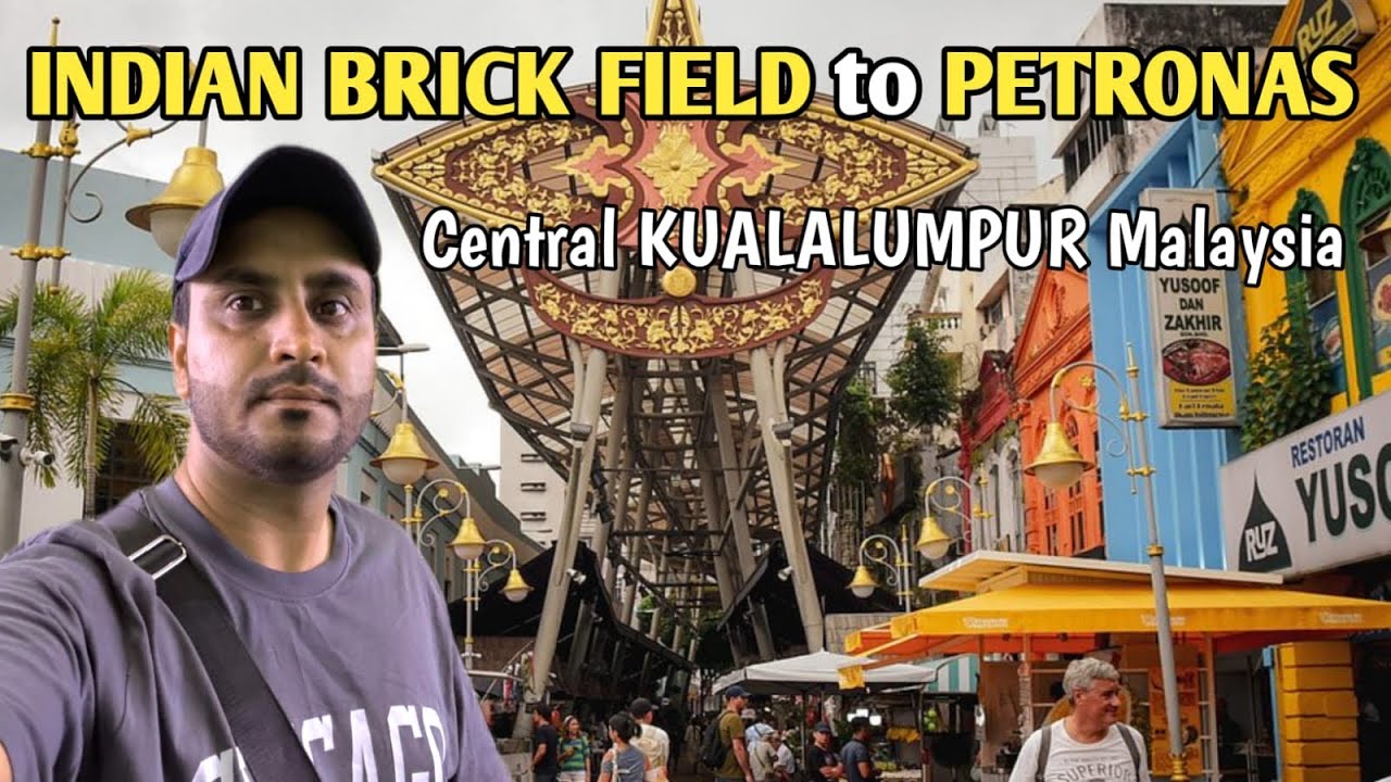 Central Kuala Lumpur Malaysia | Little India brick Feild to Petronas Twin Towers Dashcam View.