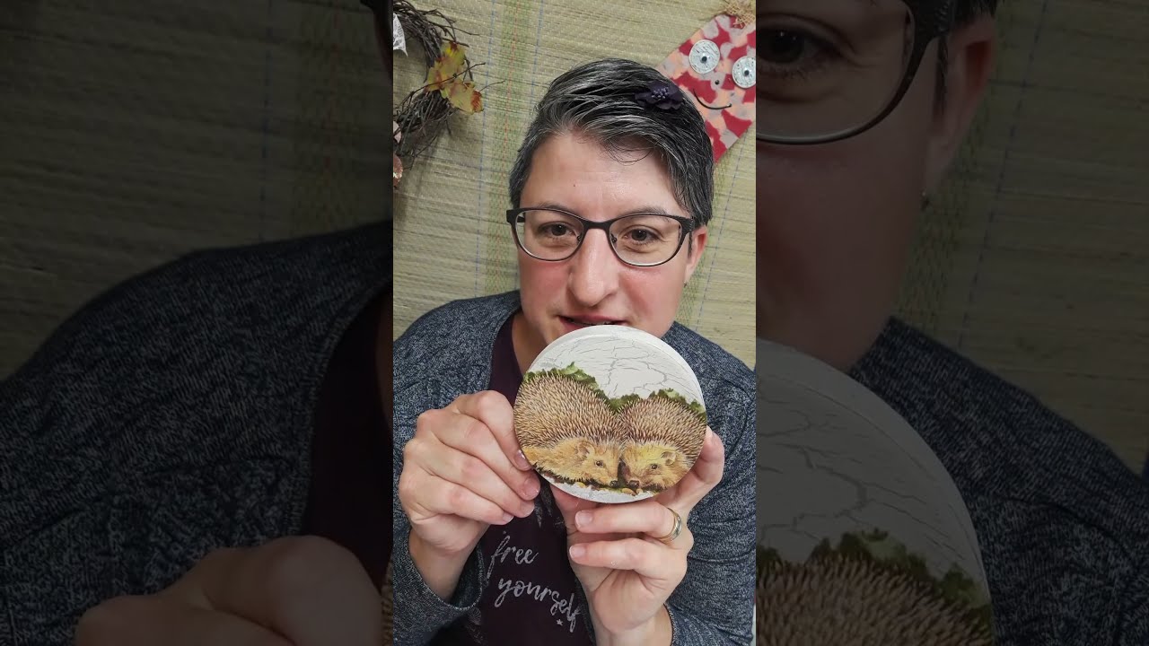 krakelierte Geschenksdose mit Antique Krakelierlack und Serviettentechnik | 107. DIY-Kreativ-Idee