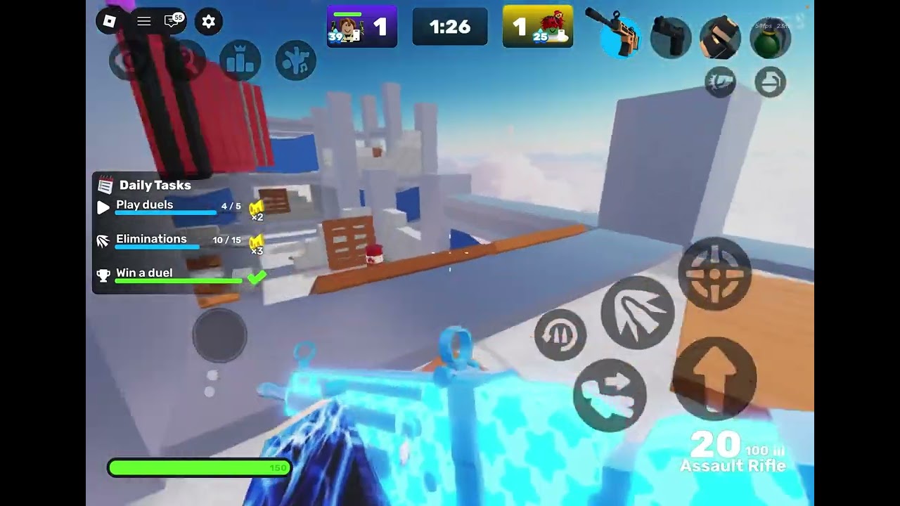 Construction only using assault rifle