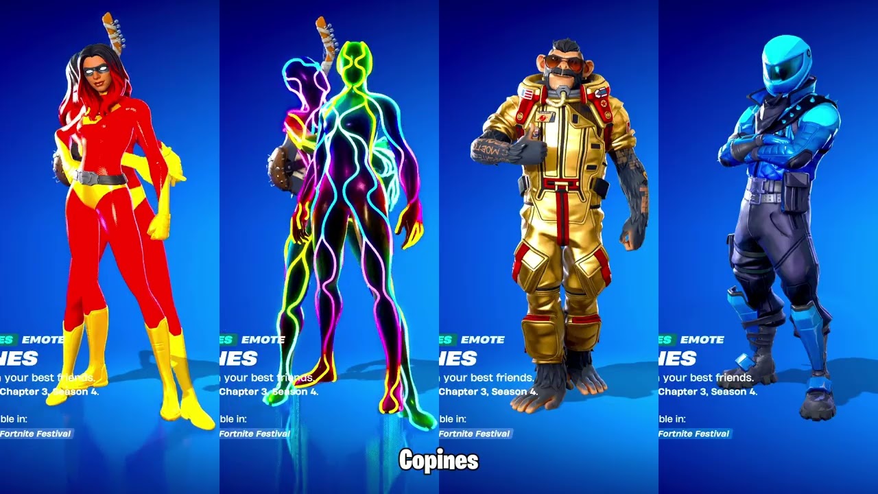 ALL NEW FORTNITE SKINS & EMOTES SHOWCASE!🔥