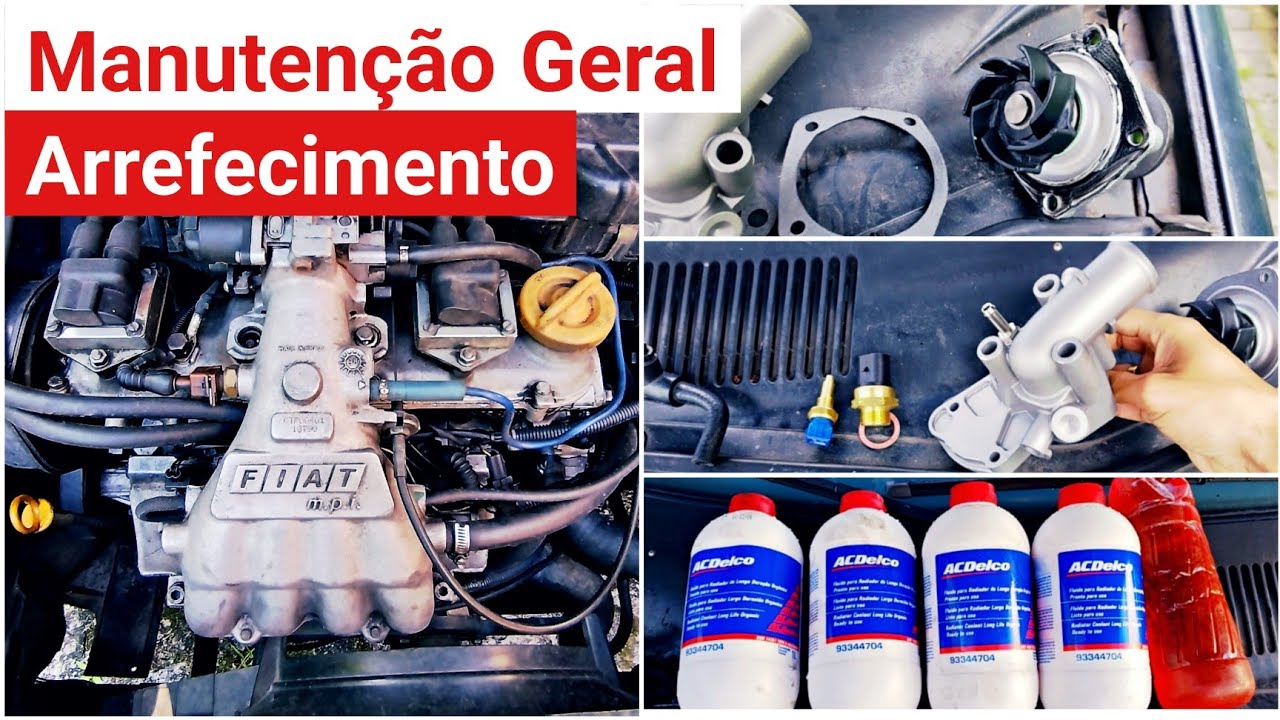 COMO TROCAR BOMBA D'AGUA E VÁLVULA TERMOSTÁTICA DO MOTOR FIASA? | Autos & Dicas #107