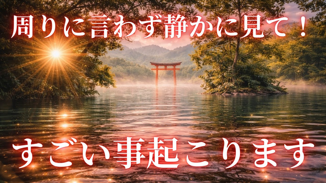 【表示されたら】周りの人に言わず静かに見て下さい。すごい事が起こります。ただひたすら再生するだけで、周囲の人の念がないほど願いが叶います。