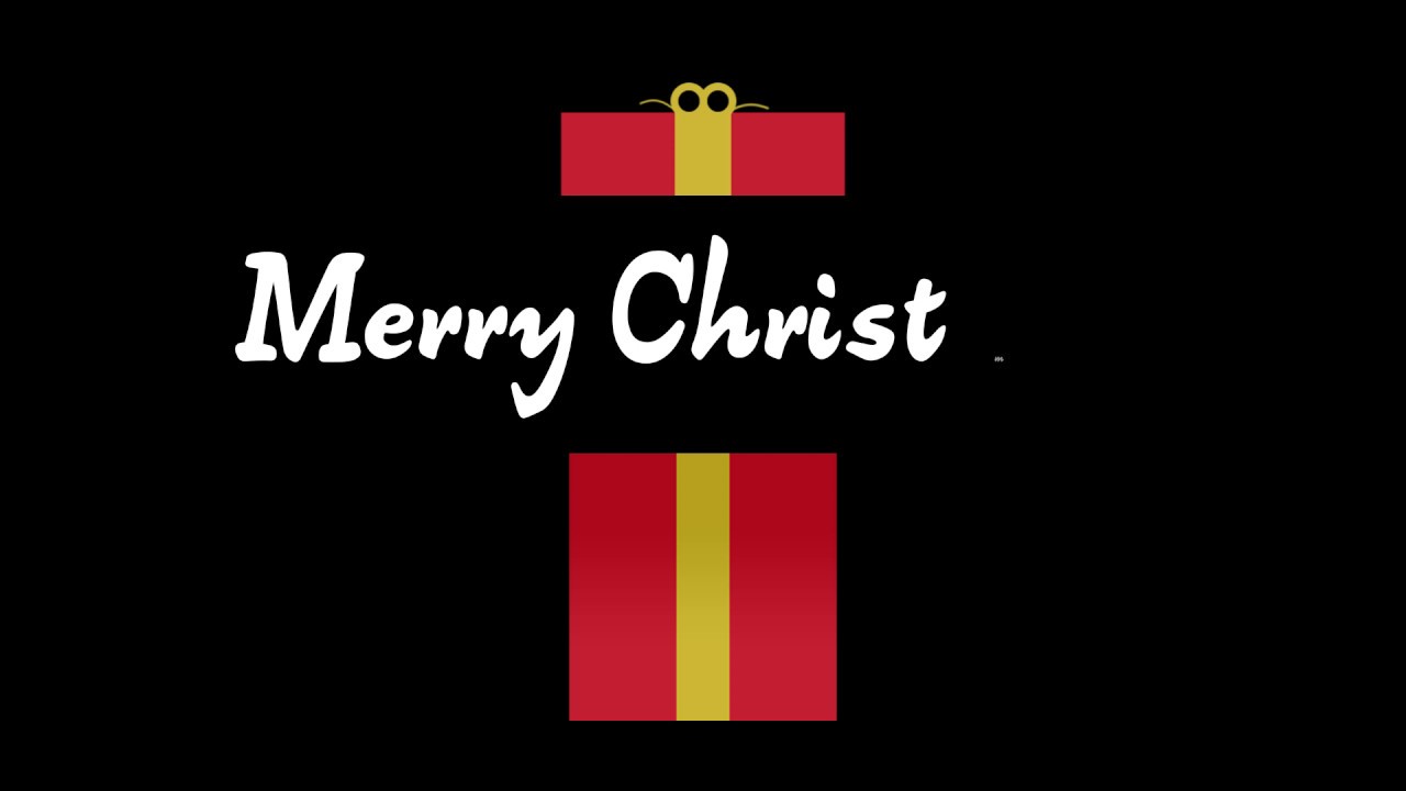 Christmas Present Opening Merry Christmas Overlay | Free Stock Footage