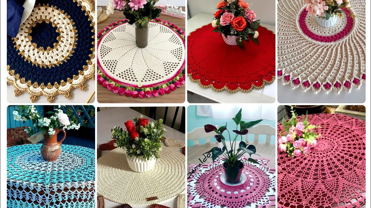 MOST ATTRACTIVE HANDMADE CROCHET ROUND TABLE RUNNER DESIGN IDEAS 2026