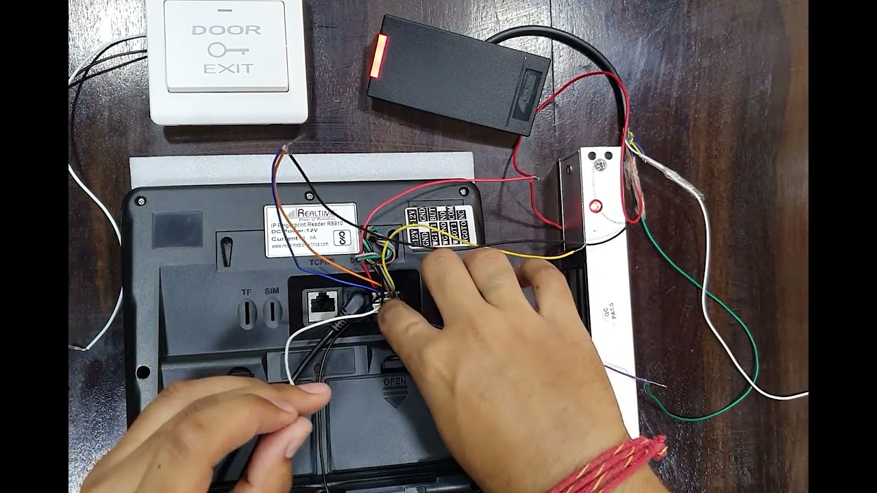 Realtime Biometrics - How to Connect RS 910 with EM Lock?