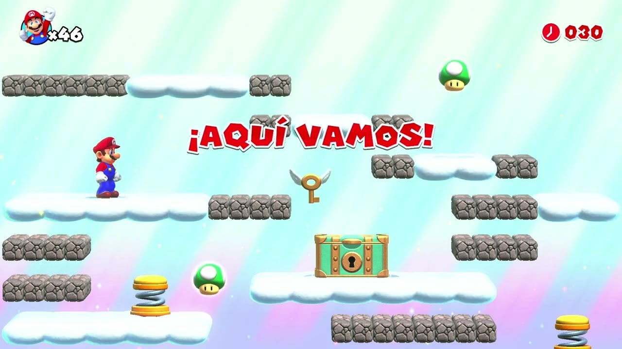 JUGANDO MARIO VS DONKEY KONG MUNDO EXTRA 3 #21 MONTAÑA DE FUEGO (PERFECTO) PARTE 2