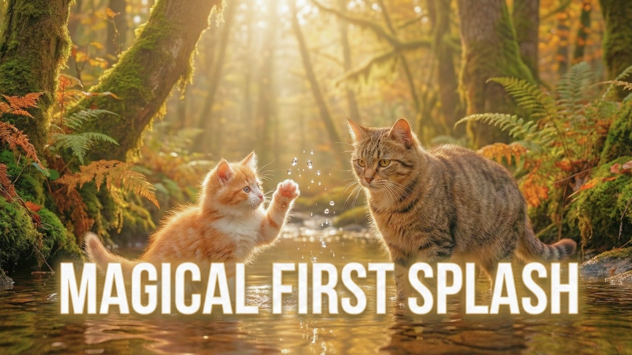 Mama Cat Took Her Kitten to a Magical Stream and Something Beautiful Happened
