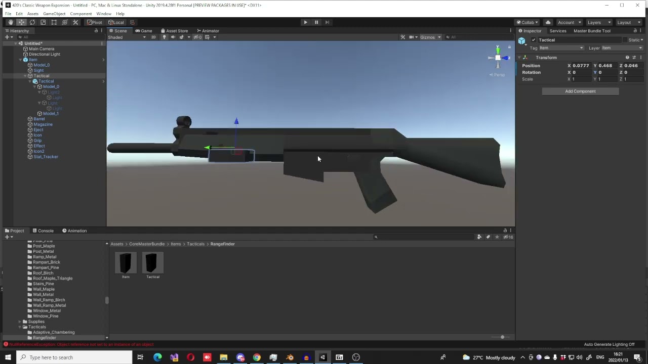 How to make a complete Unturned gun in 2022  (PART 3 - setting up grip, barrel, icon etc)