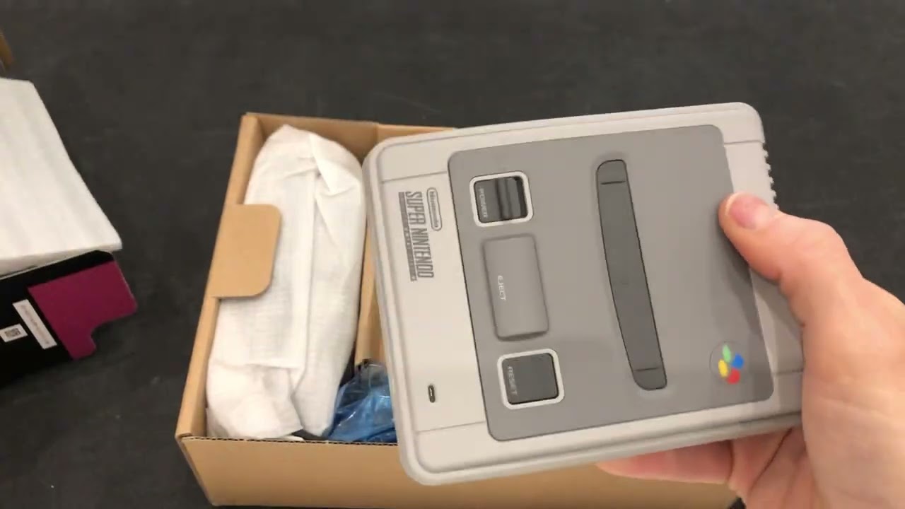 unboxing avis console mini classics snes un must have