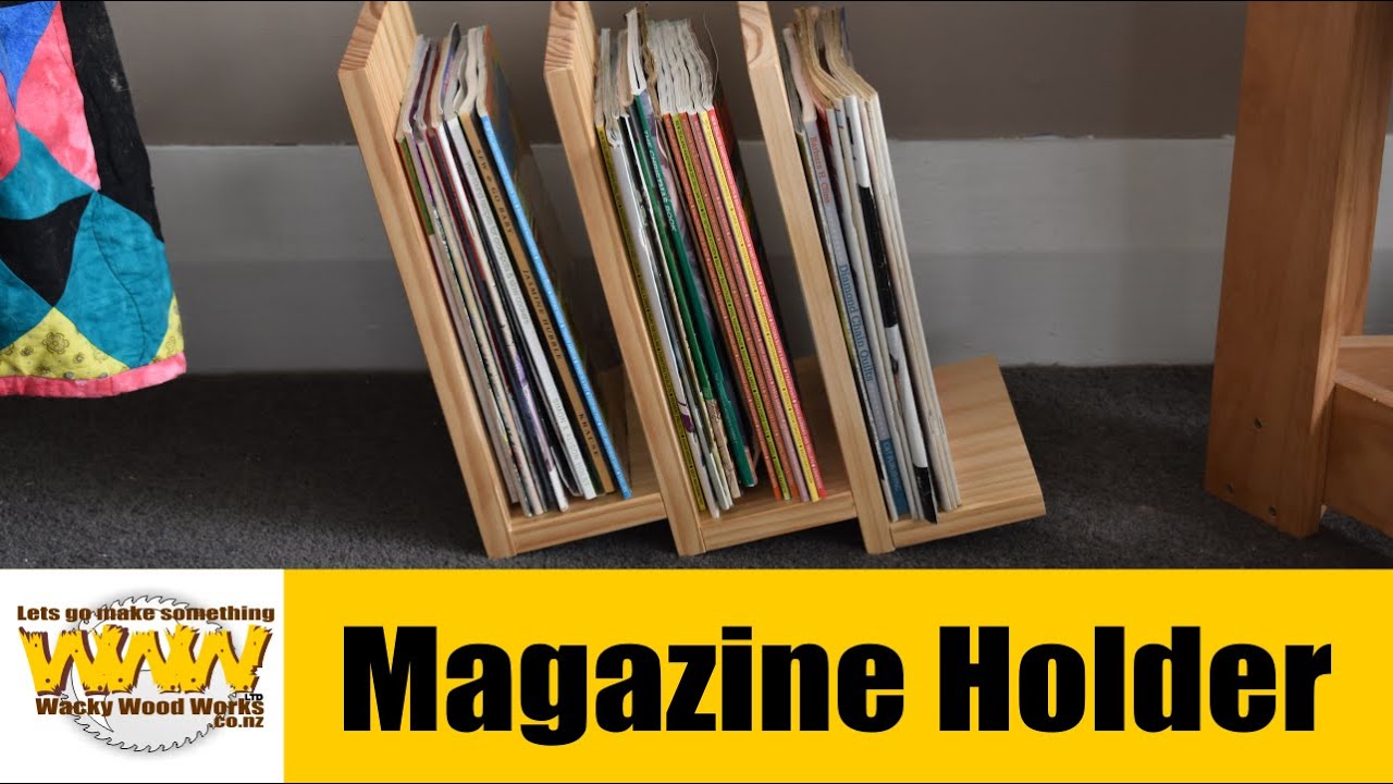 Fancy but simple magazine holder - Off the cuff - Wacky Wood Works