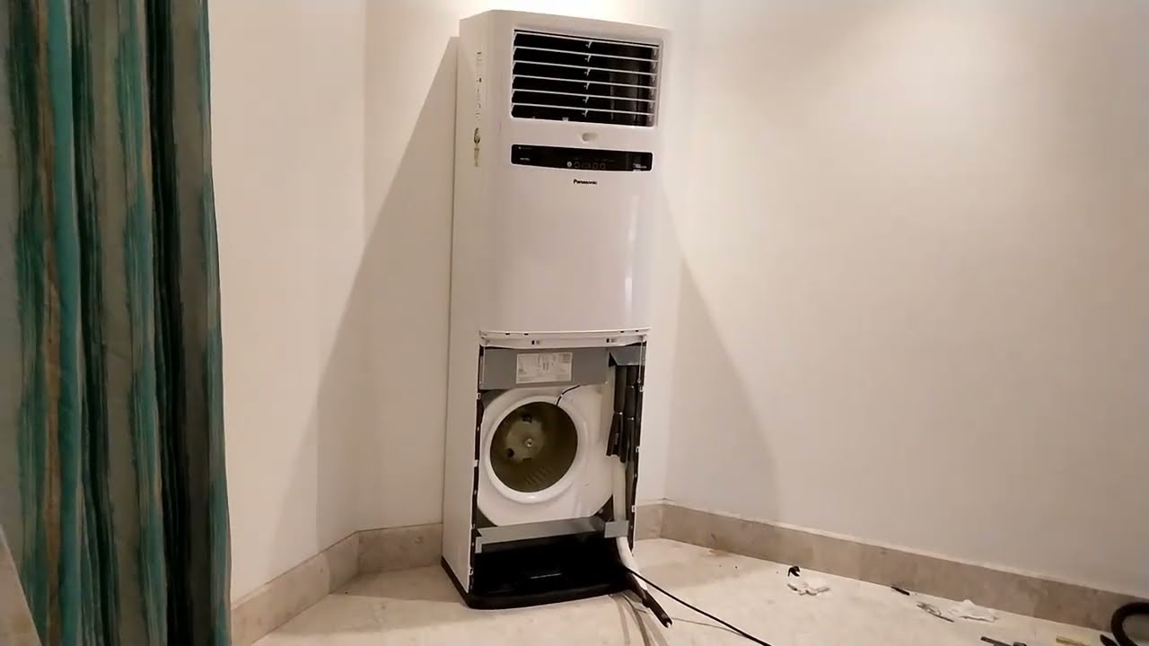 Panasonic floor standing ac installation #shortsfeed #home #hvac #interiordesign #arcitecture #mallu
