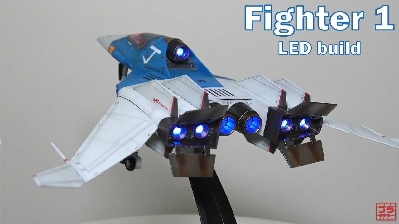 Hasegawa's Crusher Joe  Fighter 1 - LED build