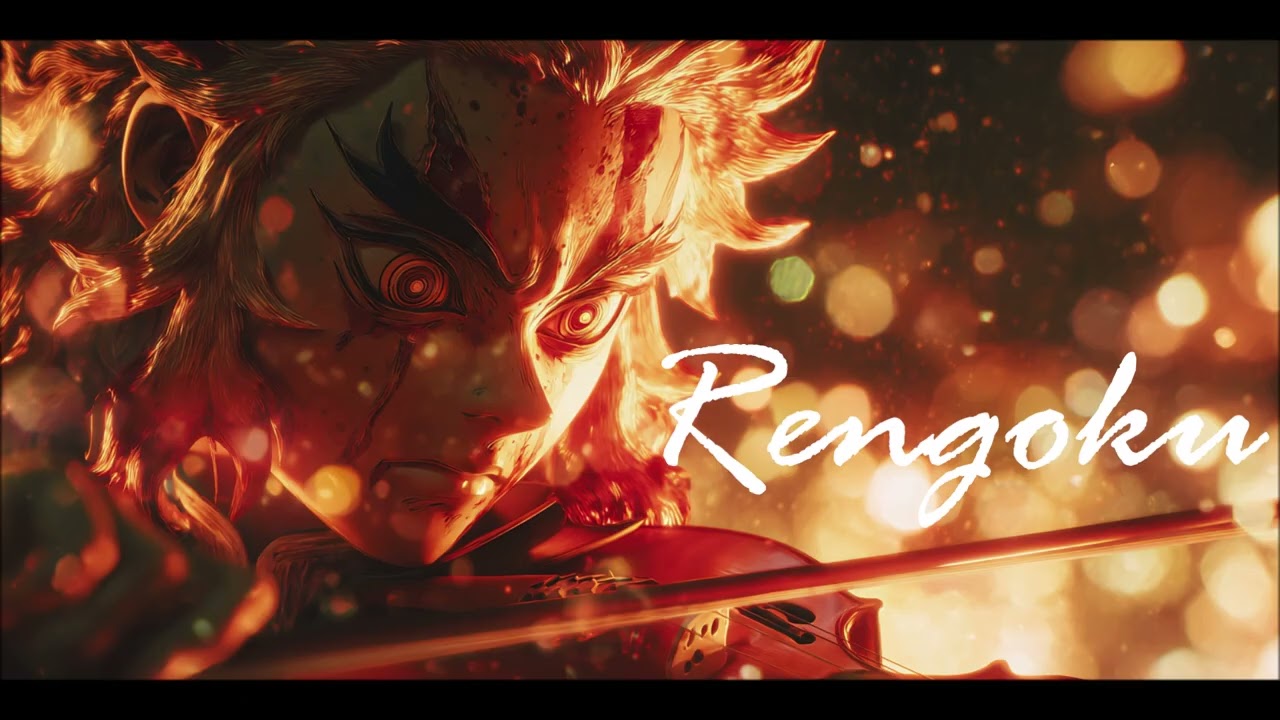 flame breathing🔥ninth form: rengoku | demon slayer MUGEN TRAIN | 鬼滅の刃 | rengoku vs akaza | violin