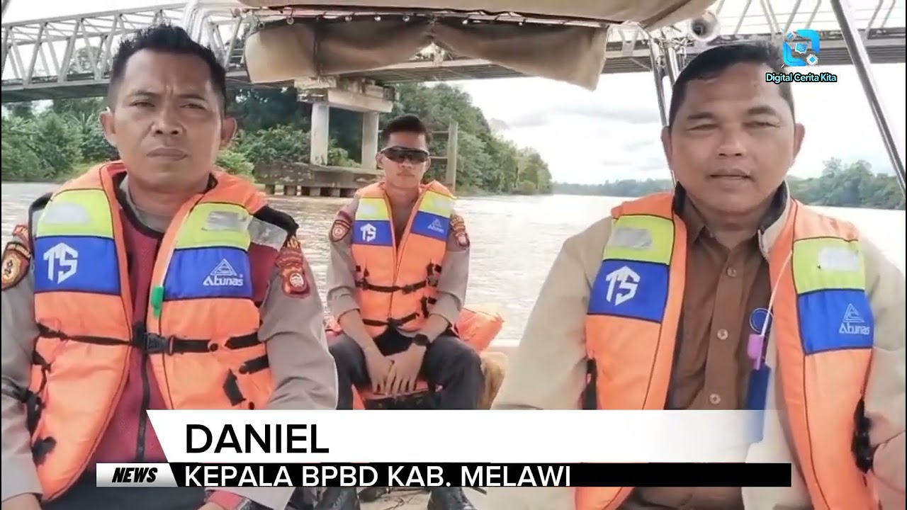 WARGA TEMUKAN KORBAN TENGGELAM DI SUNGAI MELAWI