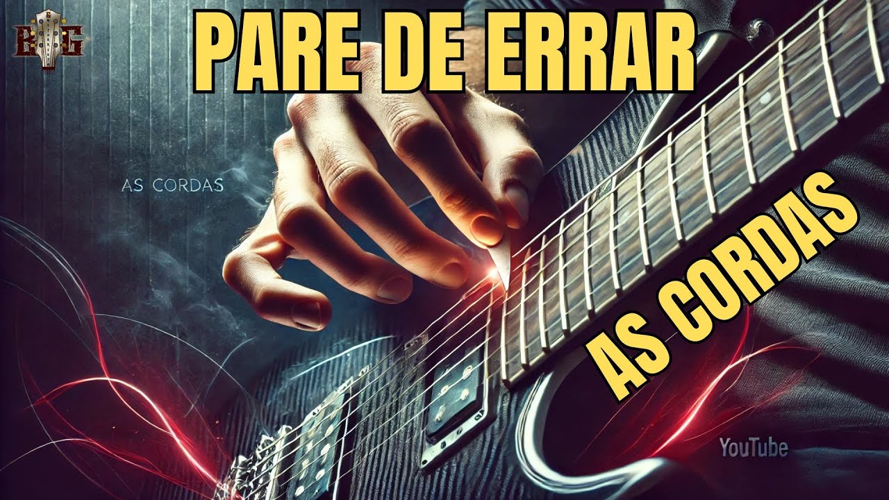 Chega de Esbarrar nas cordas erradas com a palheta! Aula para Guitarra