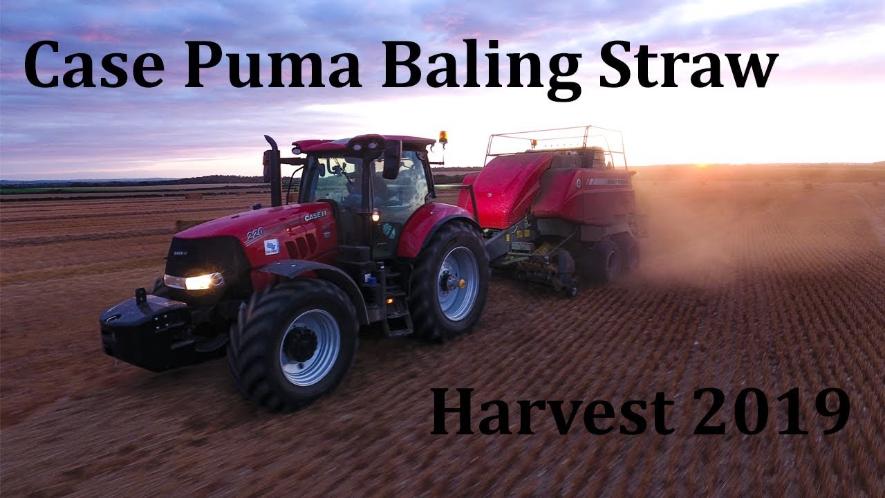 Harvest 2019 | Case Puma Baling Straw