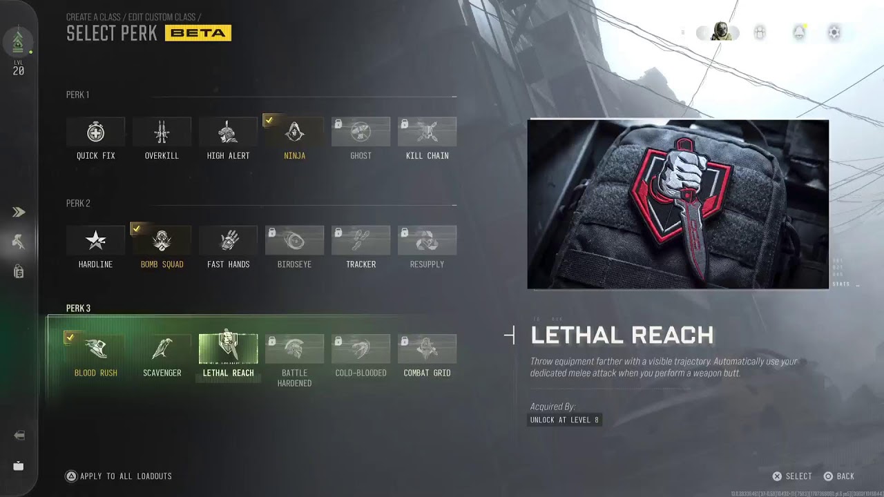 MW4 Beta Testing to max level 20