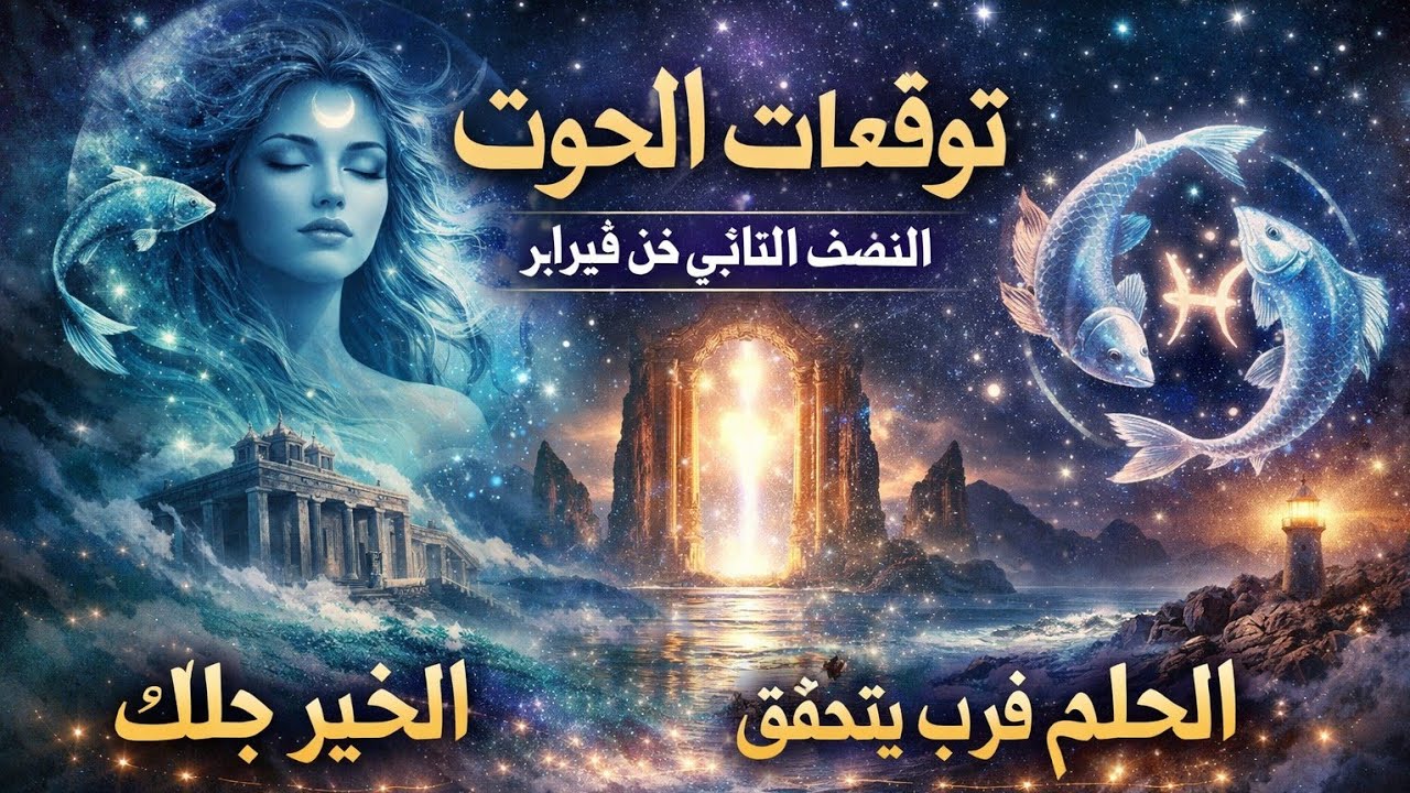 برج الحوت ♓ قراءه توقعات عامه اسبوعيه برج الحوت ♓ شهر فبراير السبت ٢/١٤ الي ٢/٢١♓