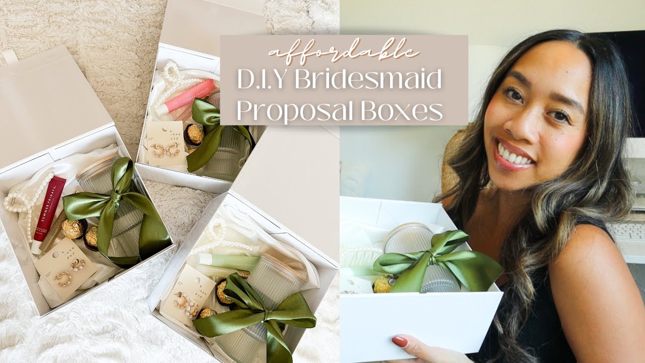 D.I.Y BRIDESMAID PROPOSAL BOXES | affordable + a haul!