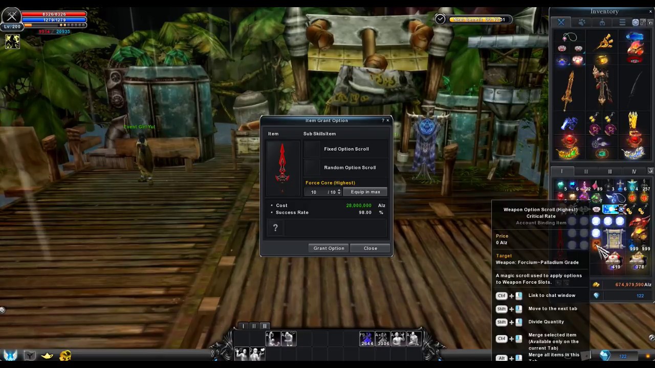 Cabal Online Universal Blader Upgrade Palladium Blade ( Xmas Event 2017 )