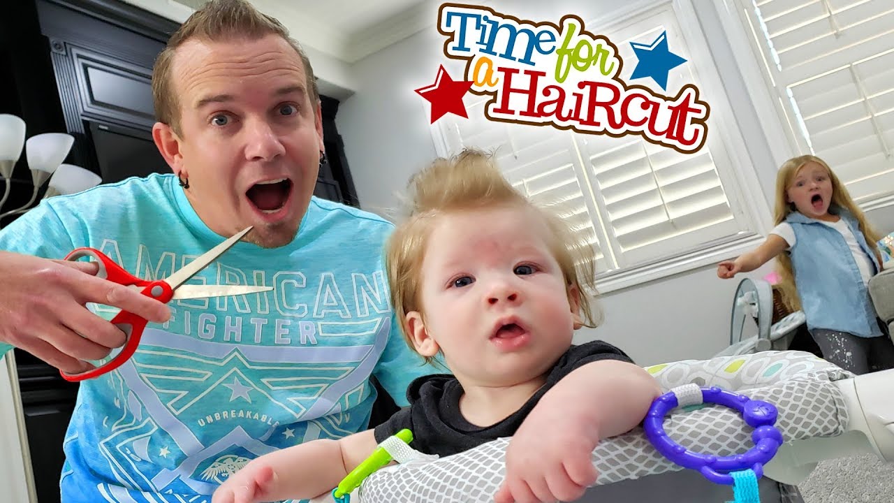 Baby's First Haircut!! Preston's Hair Gets Chopped!!!