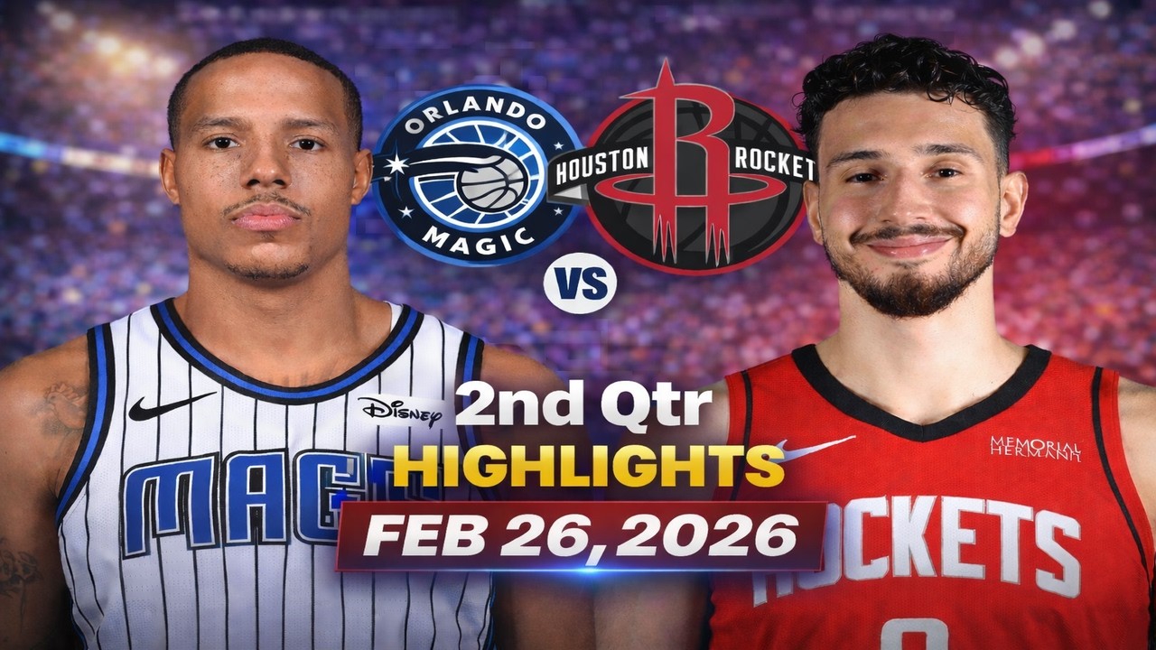 Orlando Magic vs Houston Rockets 2nd Qtr Highlights | Feb 26, 2026 | NBA Regular season