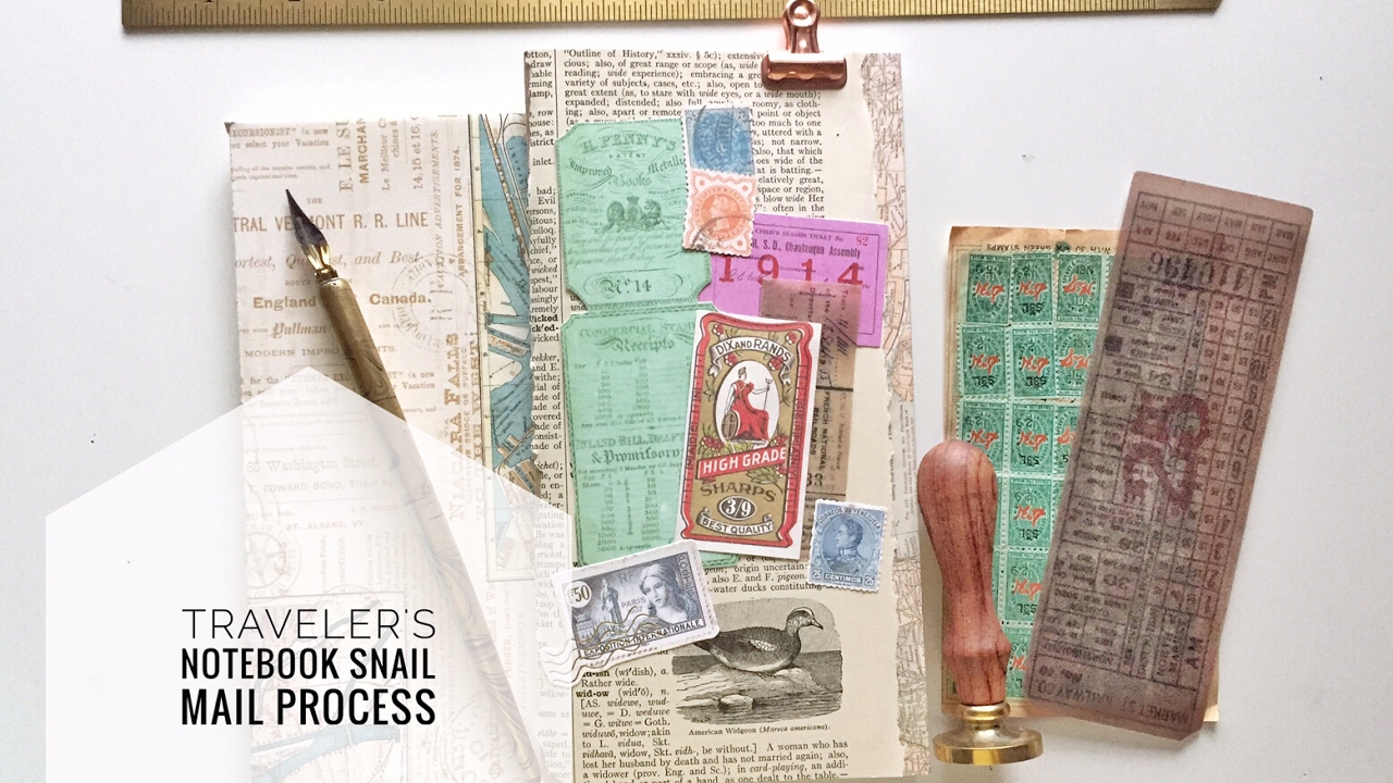 Traveler's Notebook Snail Mail Process Video